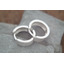 Серебряные серьги - кольца широкие 24677002